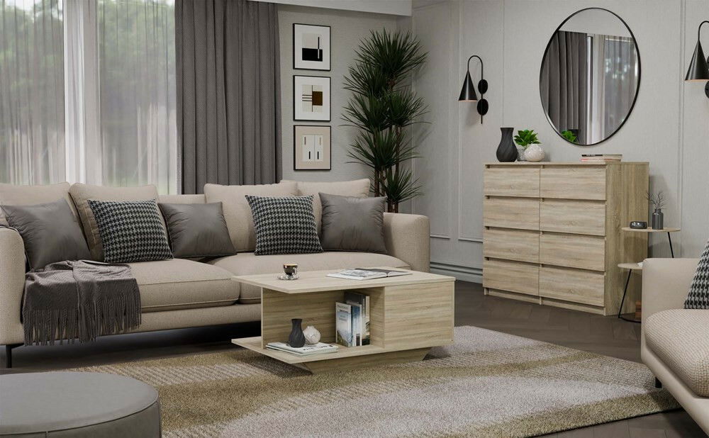 Konferenční stolek Dosgracios 1 (dub sonoma)