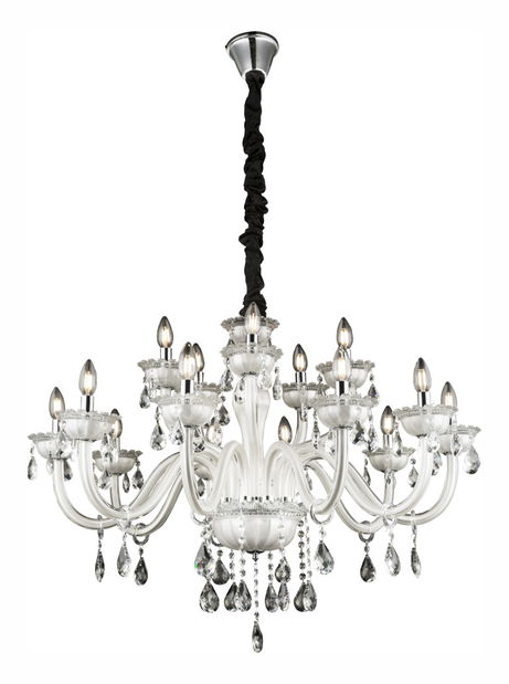 Lustr Teejay 64118-15 (s krystaly) (bílá)