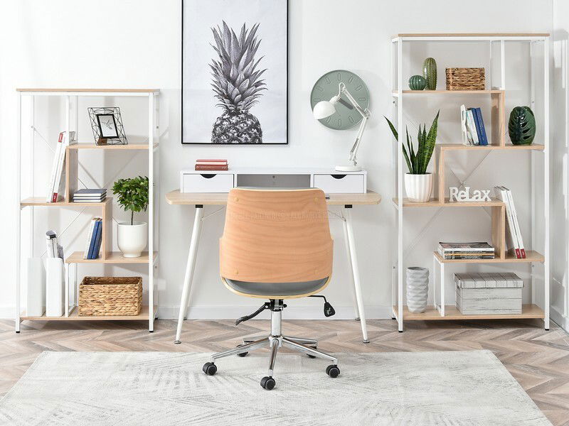 Regál Harp Ab (dub + bílá)