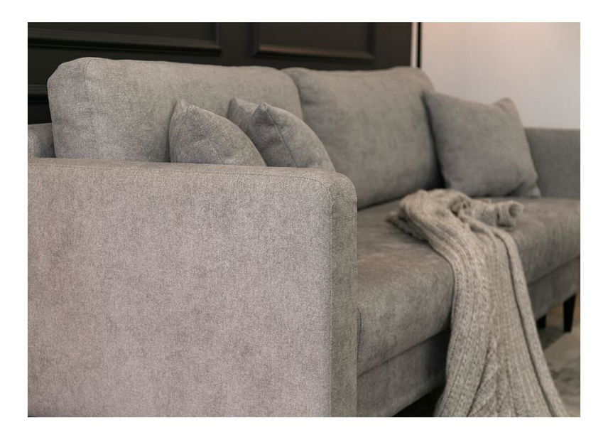 Pohovka trojsedačka Vallera (světle šedá + černá)