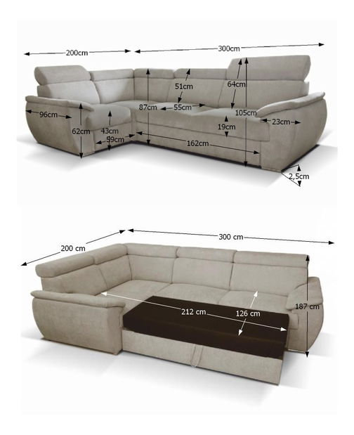 Rohová sedací souprava Lord (L)