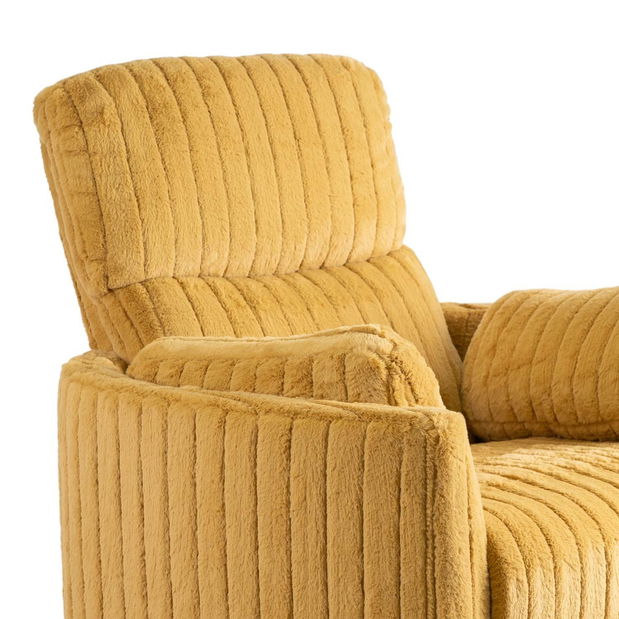 Polohovací křeslo Reunirse (hořčicová)