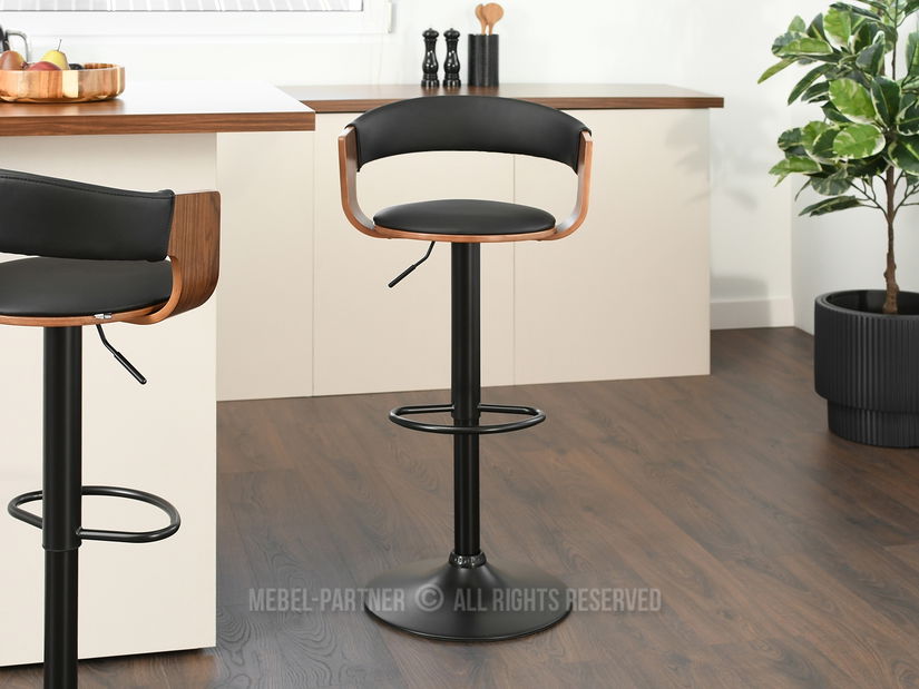 Židle Hoch (ořech tmavý + černá)