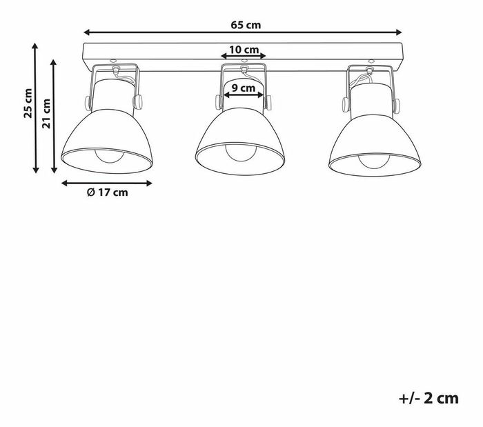 Stropní svítidlo Penza (tmavé dřevo)