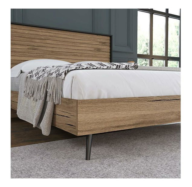 Manželská postel Franc 69 (ořech)