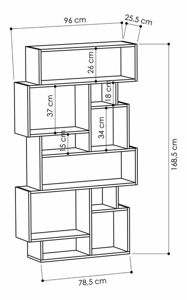 Regál Karin (Bílá)