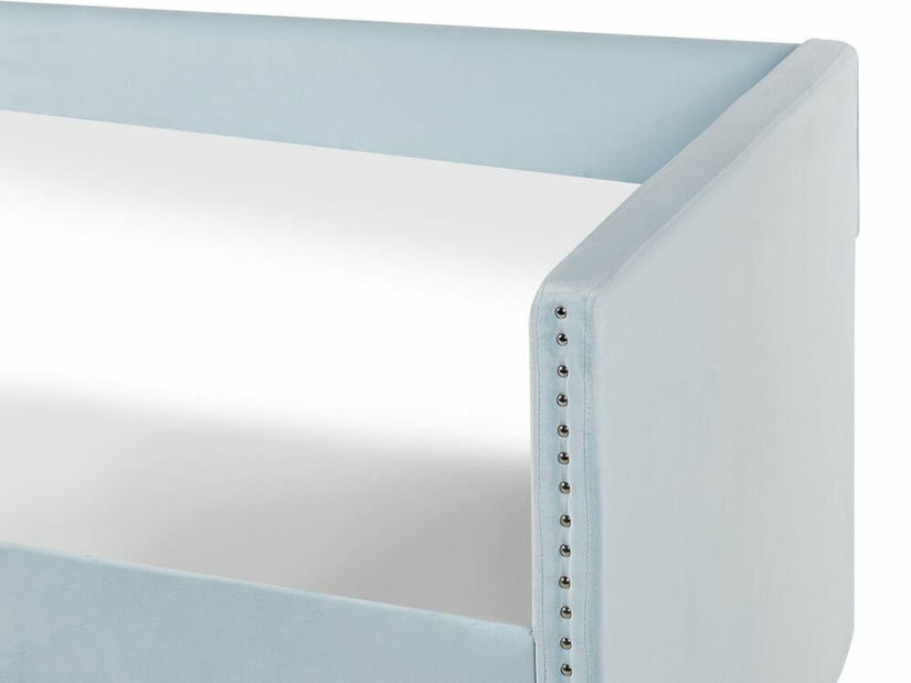 Jednolůžková postel 200 x 90 cm Tish (modrá) (s roštem)