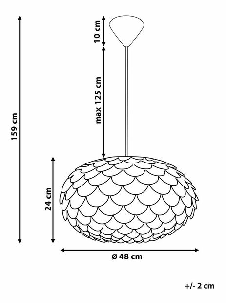 Závěsná lampa Egres (bílá)