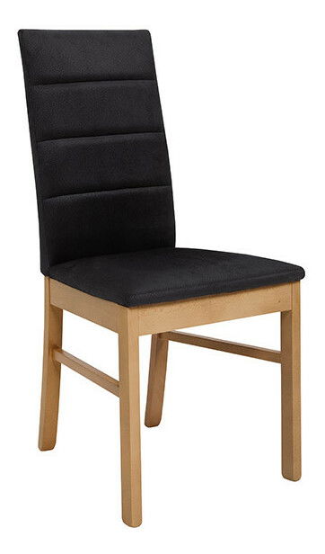 Jídelní židle BRW Ostia D09-TXK (dub přírodní + solar black)