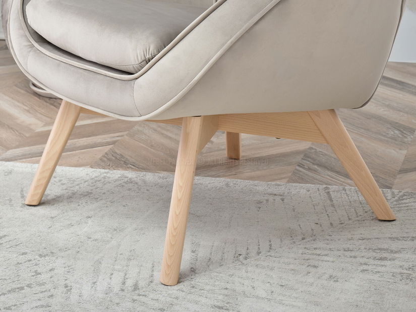 Designové křeslo Merch (béžová)