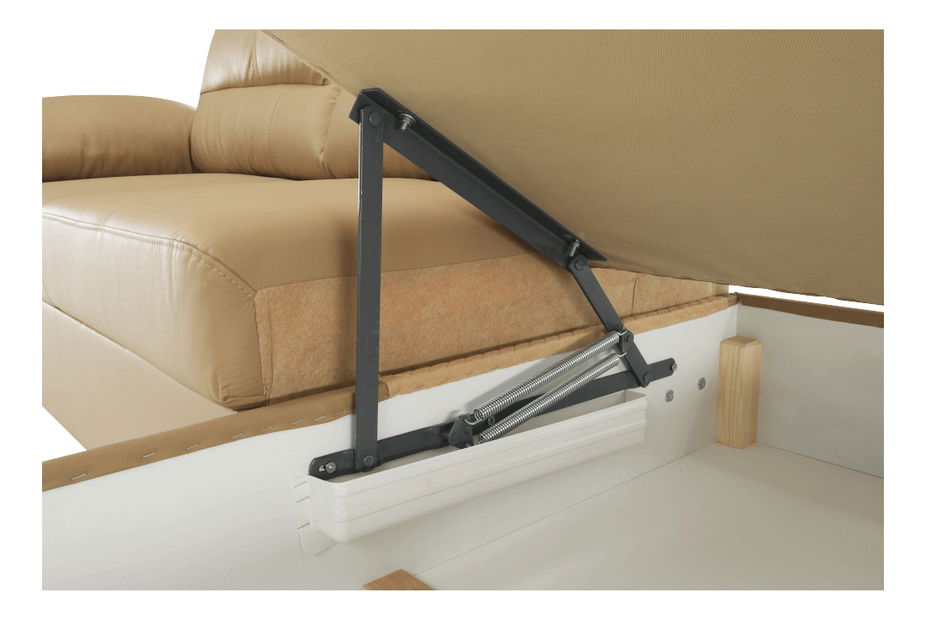 Kožená rohová sedací souprava Viewpark (P)