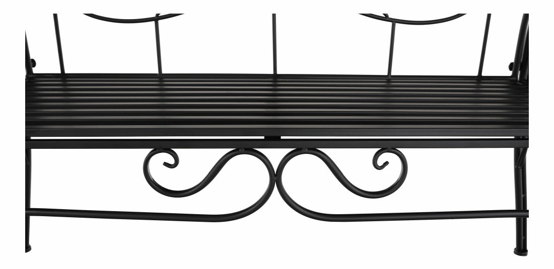 Zahradní lavička Entalia (černá)