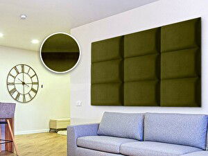 Čalouněný panel Soundless 40x30 cm (khaki)