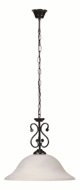 Závěsné svítidlo Dorothea 7776 (matná černá + rýžové kamenné sklo)