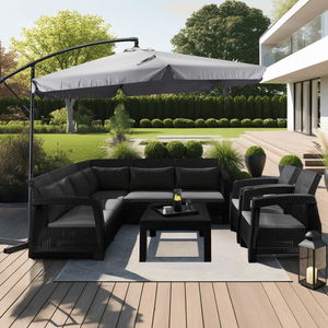 Zahradní slunečník Archivo (světle šedá)