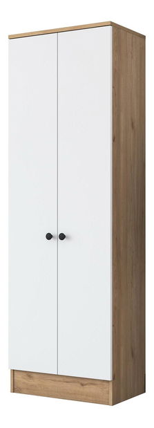 Policová skříň Pixie 13 (ořech + bílá)