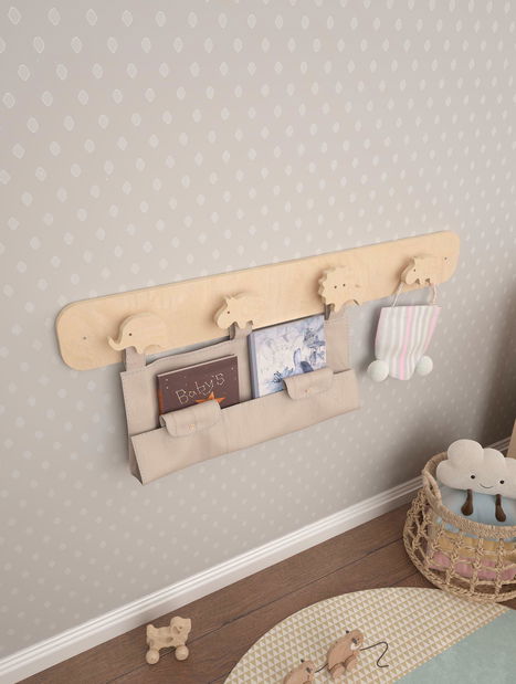 Dětský nástěnný věšák Zinka 1 (bříza)