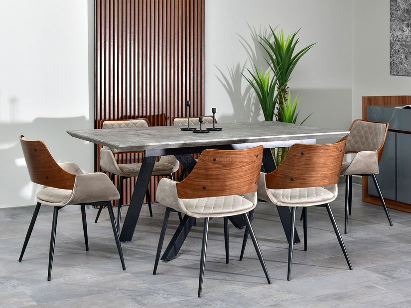 Židle Morgana (ořech + černá)