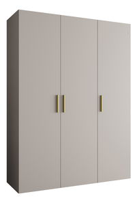 Šatní skříň 150 cm Borry 1 (kašmír + zlatá)