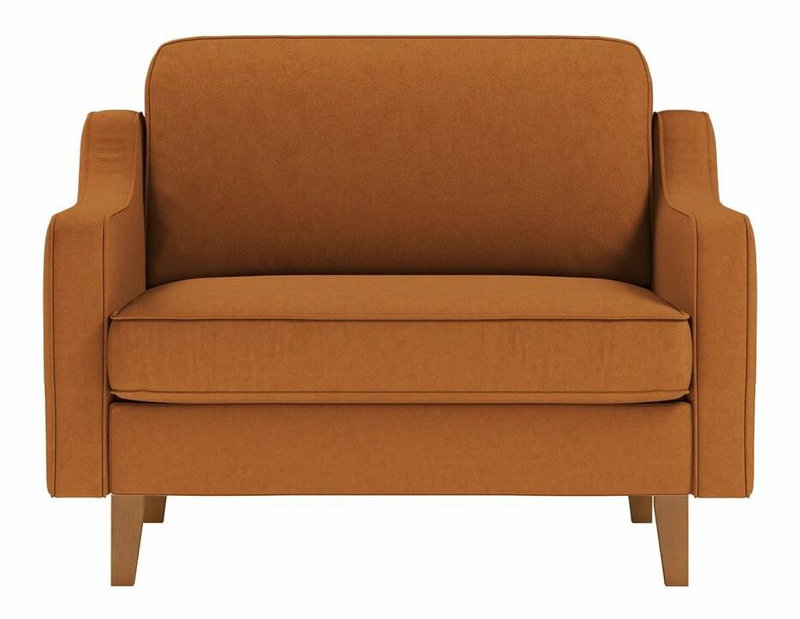 Křeslo Dělají L (karamelová + ořech)