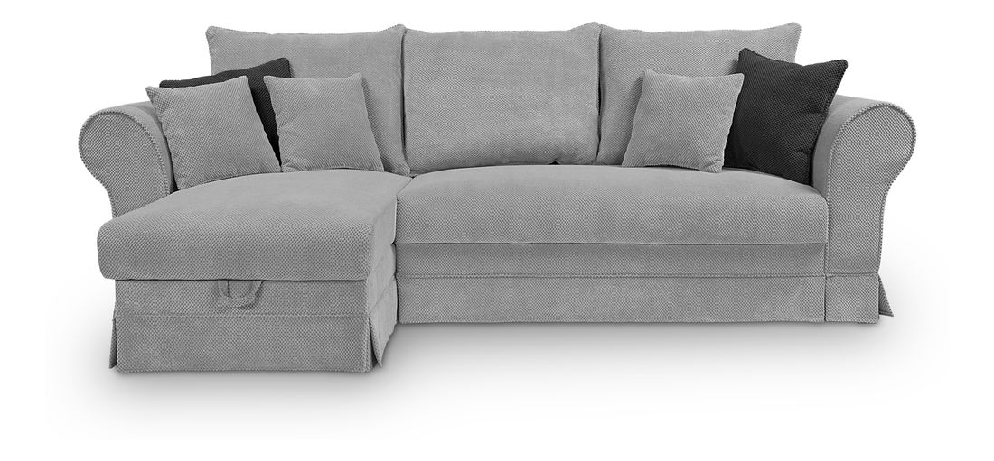 Rohová sedací souprava BRW Margaret III Lux 3DL.URCBK (šedá) (L)