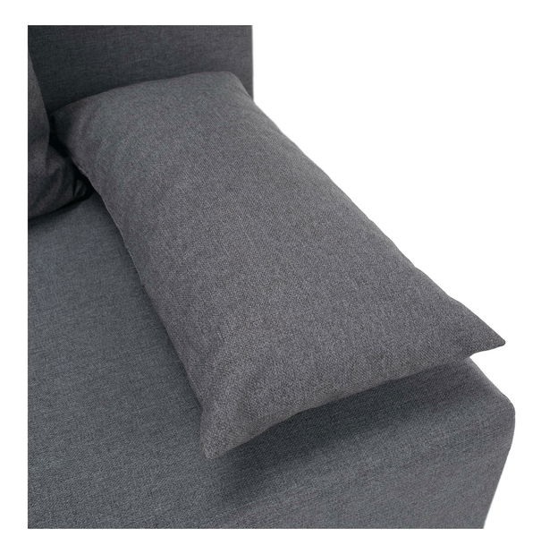 Rozkládací pohovka Elevo (světle šedá) (s úl. prostorem)