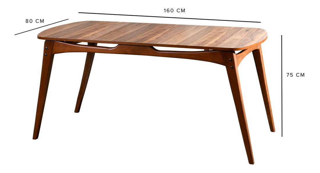 Jídelní stůl (pro 6 osob) Toukuta (Ořech)