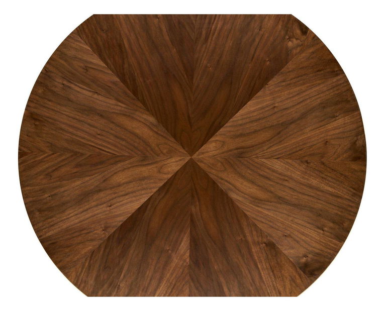 Jídelní stůl Dannon (ořech + černá) (pro 4 osoby)