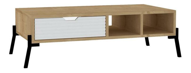 Konferenční stolek Taniva (dub safírový + bílá)