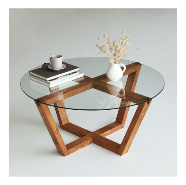 Konferenční stolek Putilo (dřevo přírodní)