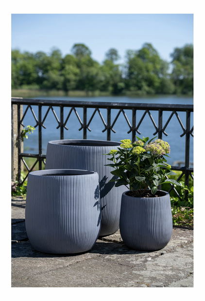 Set 3 ks květináčů Deanina (černá)