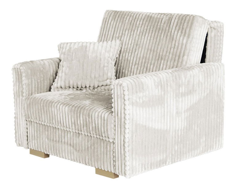 Rozkládací křeslo Carivia Piano I (bílá) (s úl. prostorem)