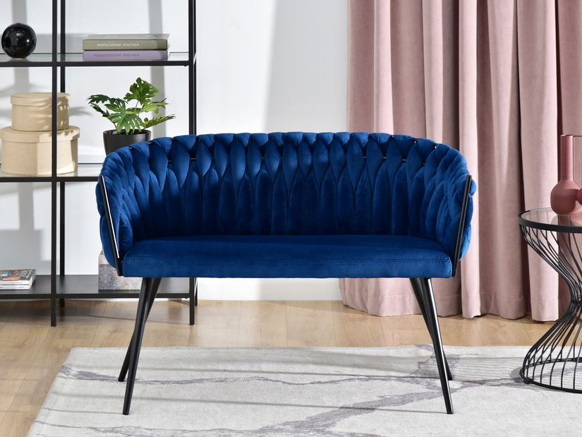 Pohovka dvousedačka Radio (černá)