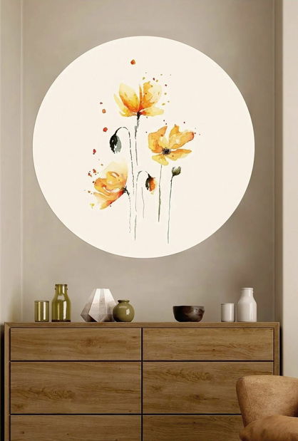 Nástěnná nálepka Ersie 4 (ořech)