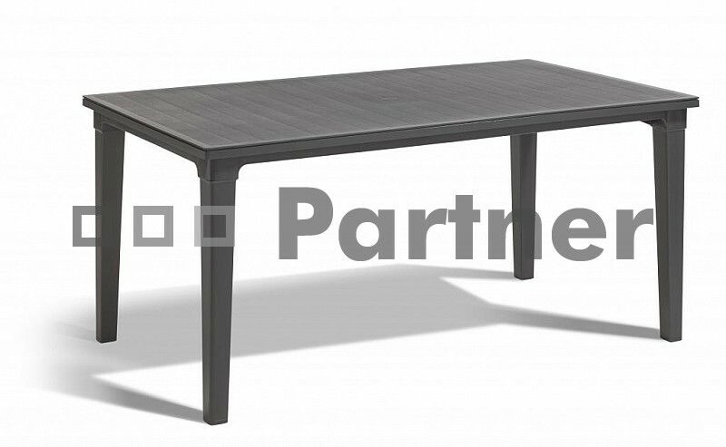 Zahradní nábytek Panda 1+4 antracit (Plast)