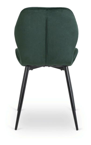 Jídelní set Lomeli (dub zlatý + černá + zelená) (pro 4 osoby)