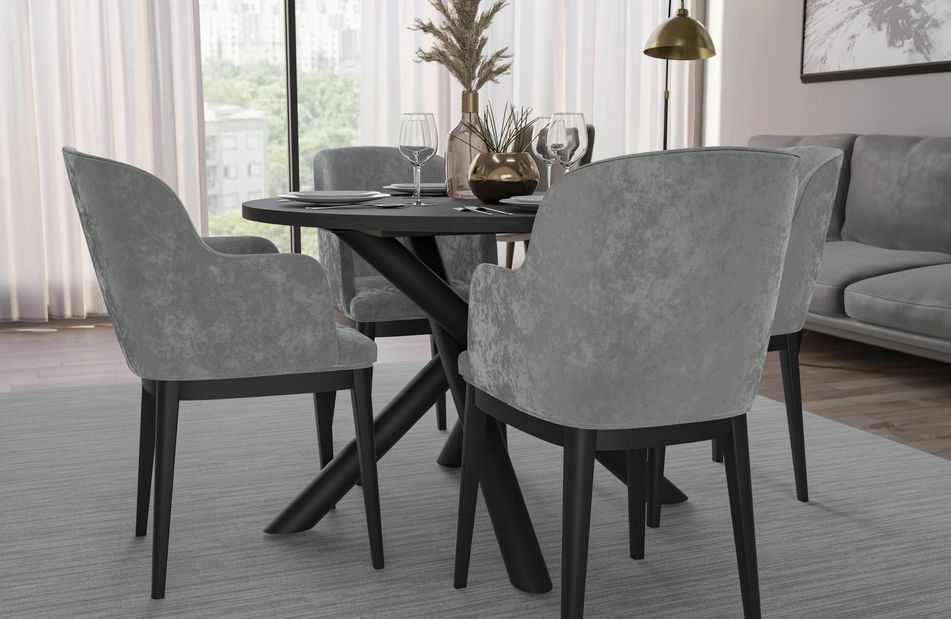 Kulatý jídelní stůl 110 cm 110 cm Ossla