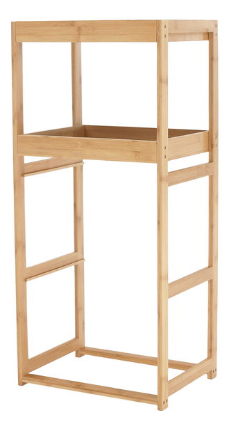 Regál Kendra (bambus + šedá)