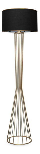 Stojanová lampa Kuptaretta 2 (černá + zlatá)