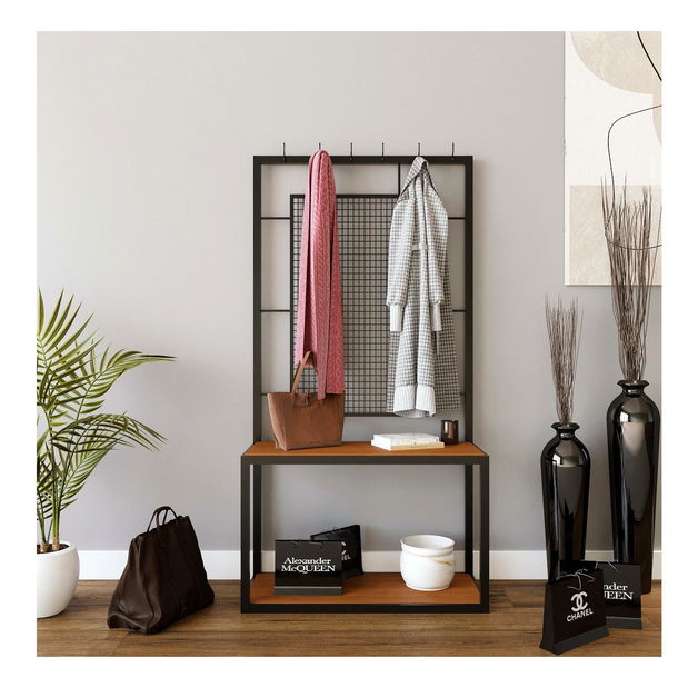 Věšák Sekeme (ořech + černá)