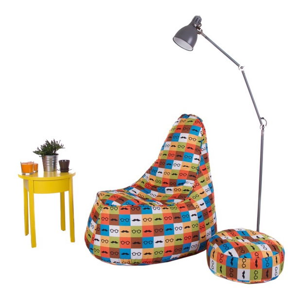 Sedací vak Ginny XXXL (podnožka ZADARMO) (TD 572)