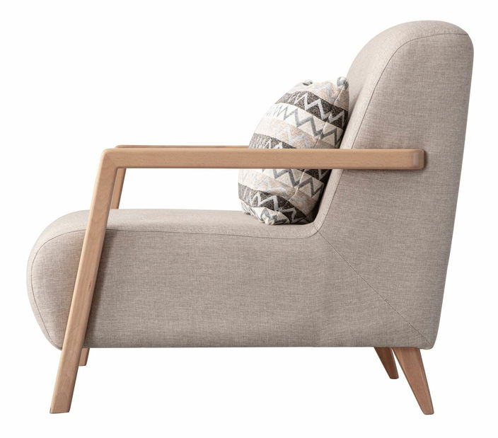 Křeslo Lattino (krémová)