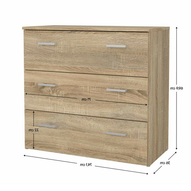 Komoda Variar 3 (dub sonoma)