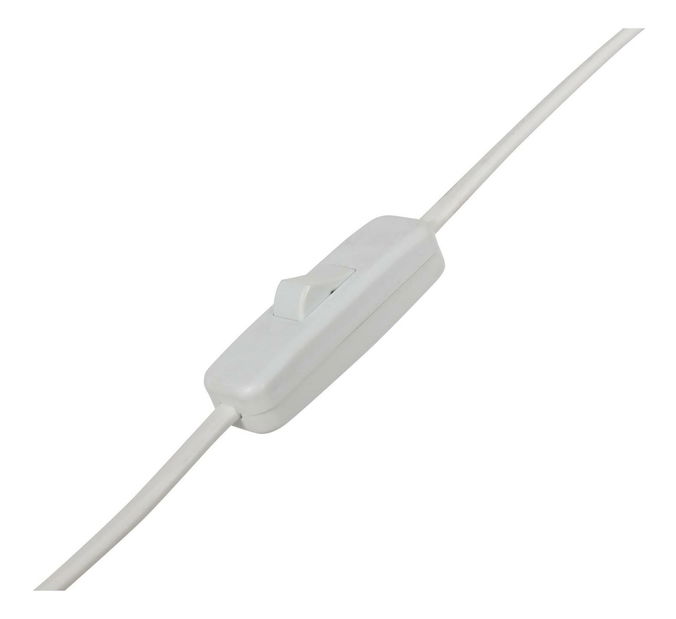 Stojanová lampa s policemi Astaresta 3 (bílá + ecru)