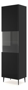 Vitrína 1DS Rowanna (černá)