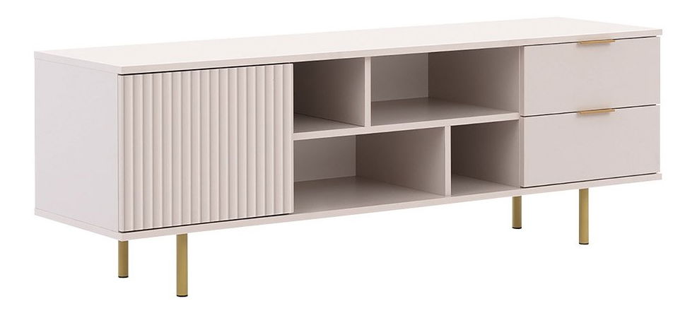 TV skříňka Newelon NW06 (kašmír + zlatá)