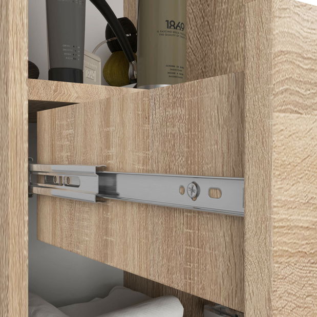 Koupelnová skříňka Fulgor 2D 1SZ 1W (dub sonoma)