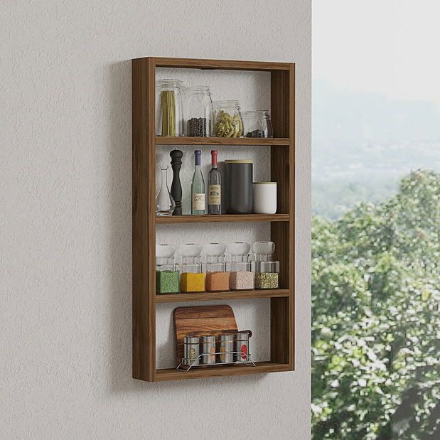 Závěsná police Quando (ořech)