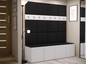 Předsíňová sestava Timothy V (bílá + ekokůže Soft 011)