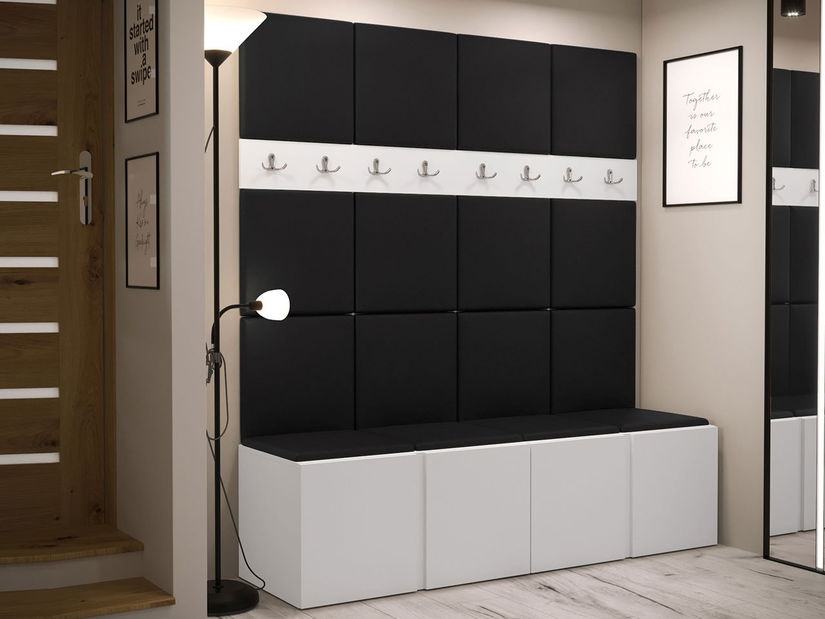 Předsíňová sestava Timothy V (bílá + ekokůže Soft 011)